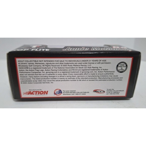 2005 ACTION RACING #64 JAMIE MCMURRAY TOP FLITE 1:64 DIECAST RACER - Picture 5 of 6